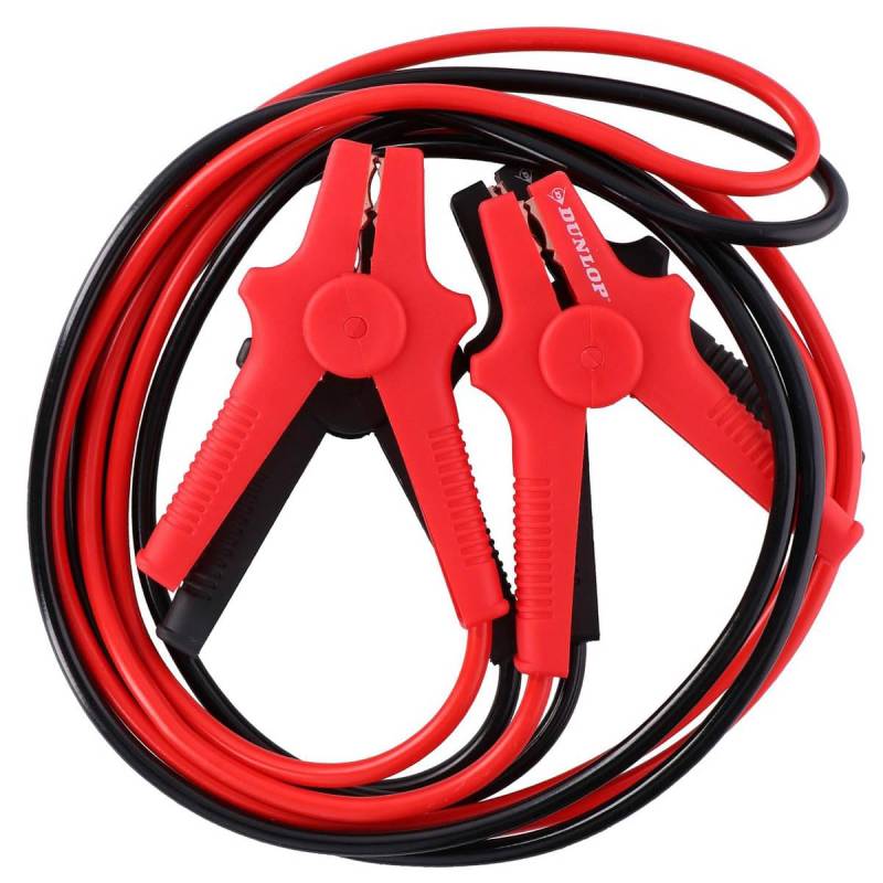 Dunlop Starthilfekabel Auto 16 mm² x 3 m - Starterkabel mit Aufbewahrungstasche - Krokodilklemmen - TÜV Zertifiziert von Dunlop