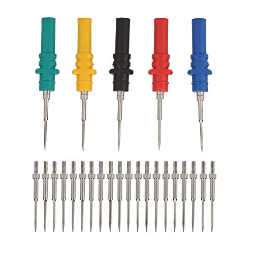 Duokon Back Probe Pins, Back Probe Kit HT307A Probe Pin, Isolations-Piercing-Nadelsonden Silicon Back Probe Pin Automobil-Nadelsonden, Diagnostische Oszilloskop-Sondenstifte Zurück von Duokon