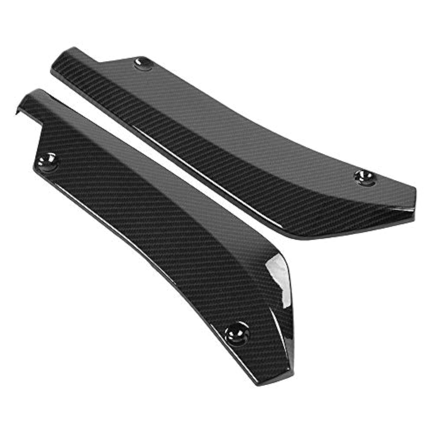 Duokon 1 Paar Universal Heckschürze Spoiler, Auto Modifizierte Heckschürze Diffusor Diffusor Flossen Canards (Kohlefaser) von Duokon