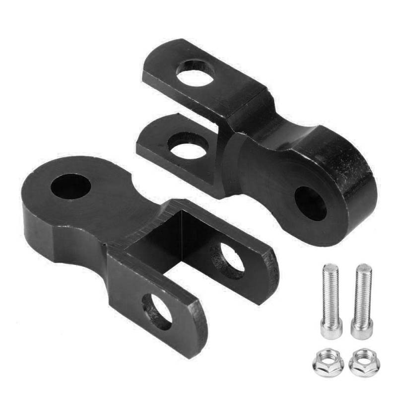 Stoßdämpfer-Duokon 2Pcs Shock Riser Stoßdämpfer, Motorrad Hinten Riser Riser Dämpfer 5cm Hebevorrichtung Pad (mit Schraube) von Duokon