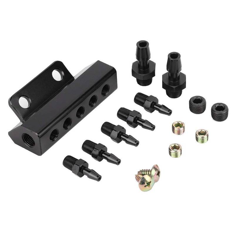 Vakuumverteiler, 5 Port Auto Vakuum Block Ansaugkrümmer Brenngas Wastegate Turbo Boost von Duokon