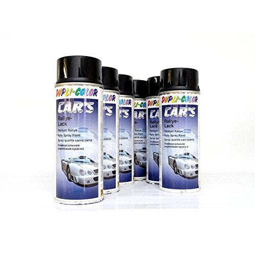 DUPLI-COLOR CARS Schwarz Glänzend 1K Spray 6 x 400 ml *385865/6 von DUPLI-COLOR