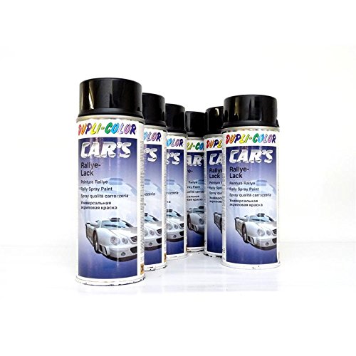 DUPLI-COLOR CARS Schwarz Glänzend 1K Spray 6 x 400 ml *385865/6 von Dupli-Color