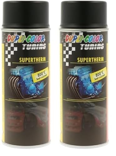 Dupli-Color 191794 Supertherm schwarz 800°C 400 ml (Packung mit 2) von Dupli-Color