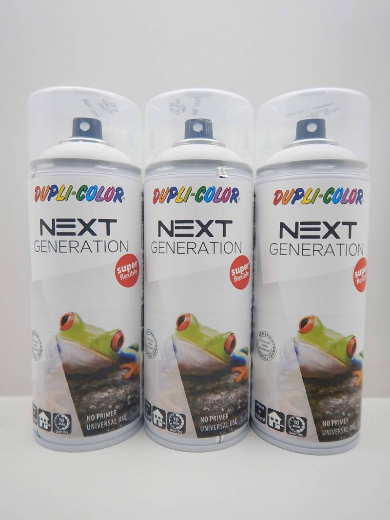 Dupli Color 2in1 RAL 9016 Next VERKEHRSWEISS GLÄNZEND Spray Lack SPRAYDOSE 400ML (3) von Dupli-Color