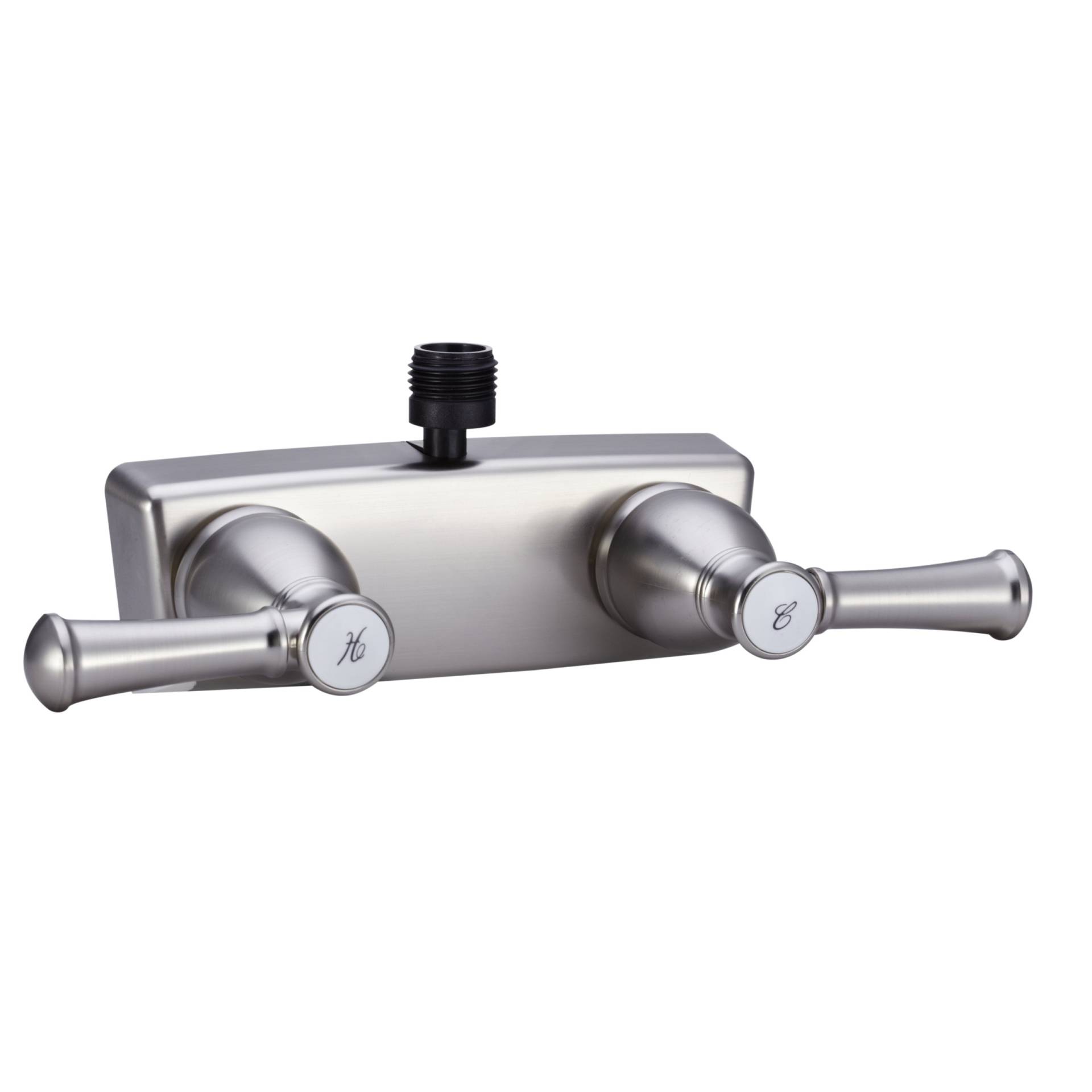 Dura Faucet DF-SA100L-SN RV-Duscharmatur-Umsteller mit Heiß-/Kaltgriffen (gebürstetes satiniertes Nickel) von Dura Faucet