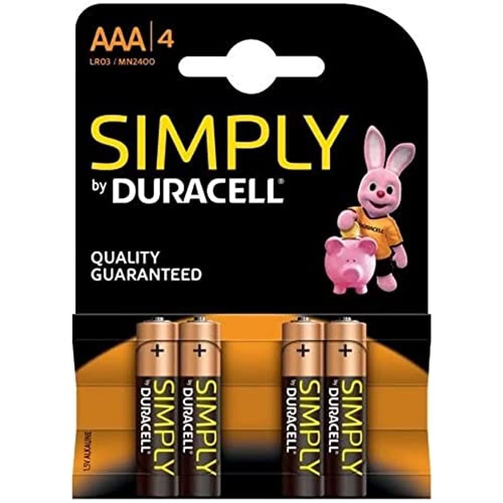 Duracell Alkaline Simply micro/AAA LR03 4Pack Duracell Alkaline Simply micro/AAA LR03 4Pack von Duracell