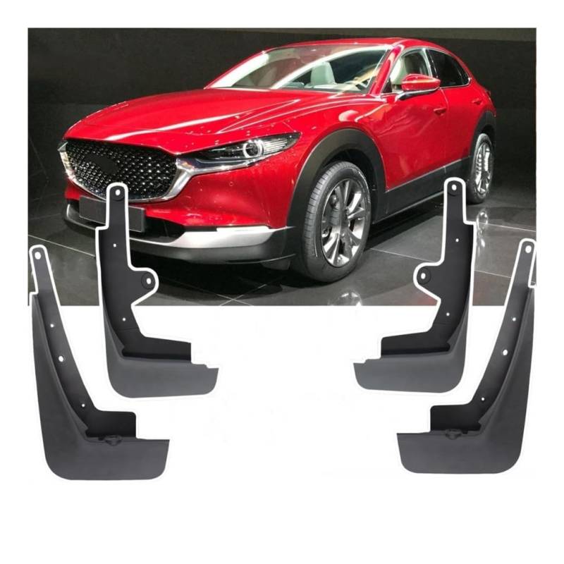 Autokotflügel 4 Teile/satz Splash Guards Für Mazda Für CX30 CX-30 2021 2020 Schlamm Klappen Schmutzfänger Kotflügel Kotflügel Vorne Hinten Auto Zubehör Teile Rad Vorne Und Hinten SchmutzfäNger von Dusibulv