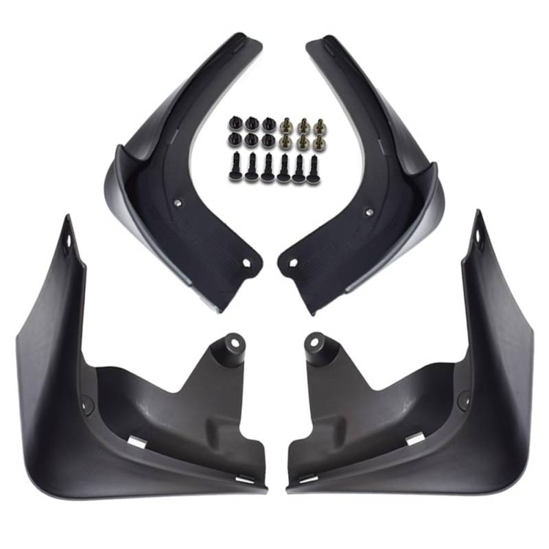 Autokotflügel Auto Schmutzfänger Für Tesla Für Modell 3 2016 2017 2018 2019-2021 Schlamm Flaps Splash Guards Kotflügel Schlamm Klappe Vorne Hinten Kotflügel Schutz Vorne Und Hinten SchmutzfäNger(09) von Dusibulv