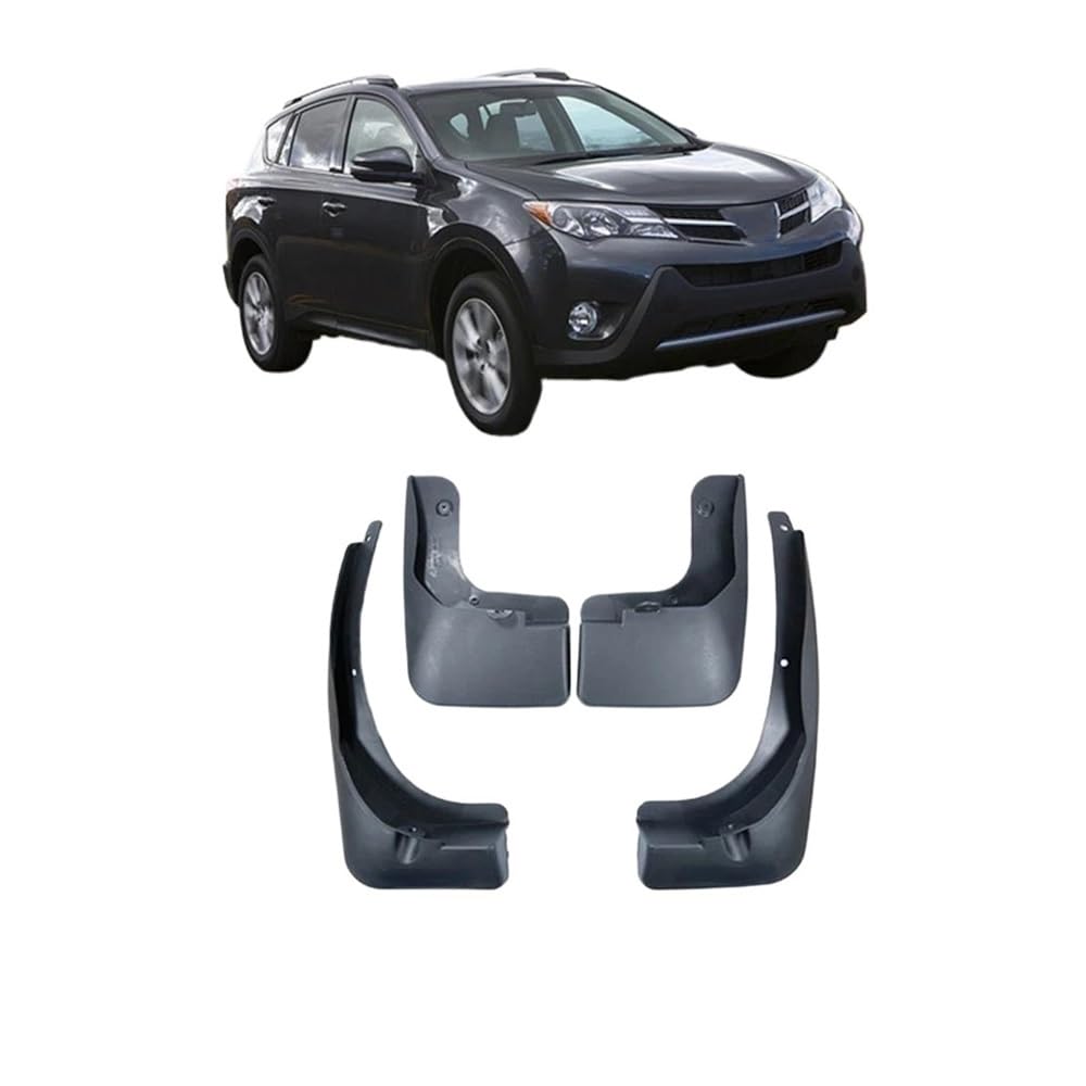 Autokotflügel Schmutzfänger Kotflügel Spritzschutz Kotflügel 4x Für RAV4 RAV 4 XA40 2013 2014 2015 2016 2017 2018 Verbreiterung Rad Autozubehör Vorne Und Hinten SchmutzfäNger(1 UK) von Dusibulv