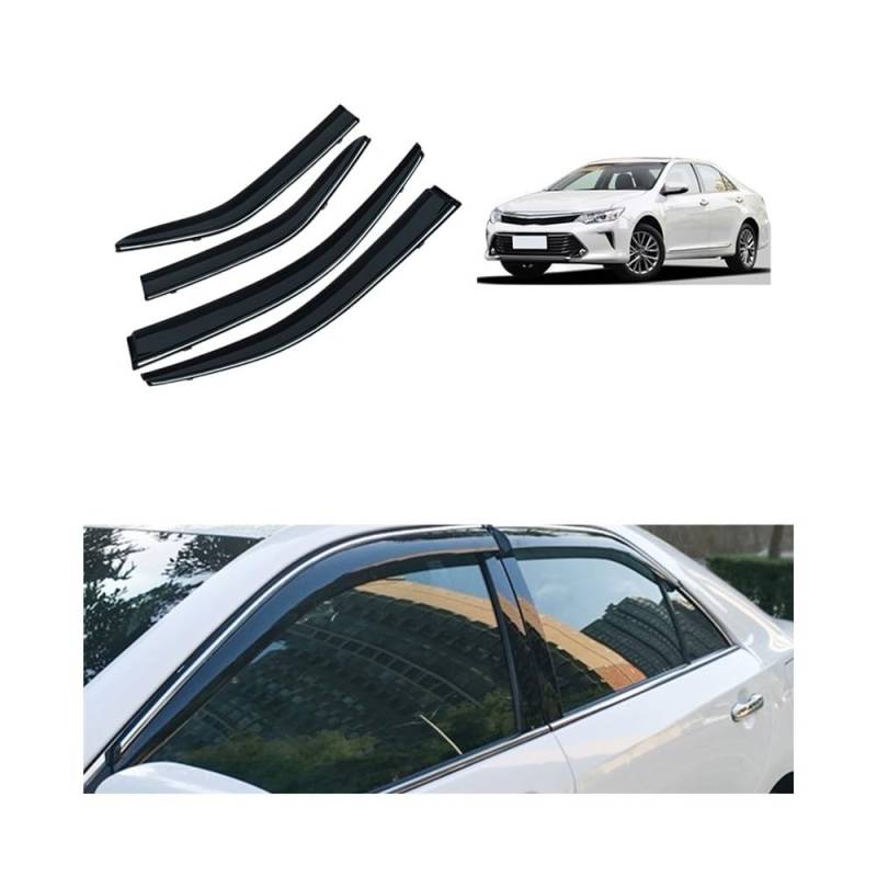 Luftabweiser Windabweiser Fensterabweiser Auto-Styling Winddekoration Schutz Für Camry V40 XV50 XV70 Vent-Visier Regenschutz Abdeckung 4 Stück Auto-Windabweiser(XV50 2012-2017) von Dusibulv