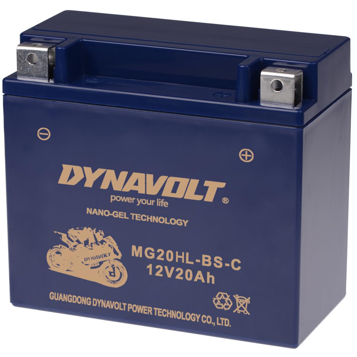 Dynavolt NANO-GEL Motorradbatterie 12V 20Ah 410A, Ersetzt YTX20HL-BS, Maße: 175x87x154mm, wartungsfreie und auslaufsichere Gel Motorradbatterie Dynavolt NANO-GEL Motorradbatterie 12V 20Ah 410A, Ersetzt YTX20HL-BS, Maße: 175x87x154mm, wartungsfreie und auslaufsichere Gel Motorradbatterie von Dynavolt