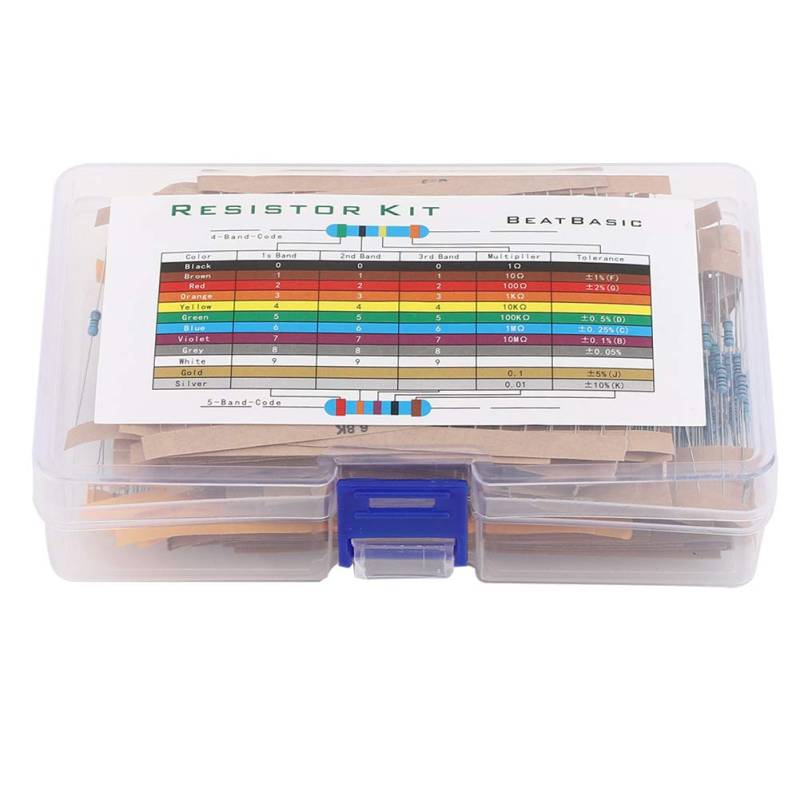 Dyocoag 1280pcs Metall Film Widerstandskit Widerstand Sortiment Elektronische Komponente für DIY -Enthusiasten von Dyocoag