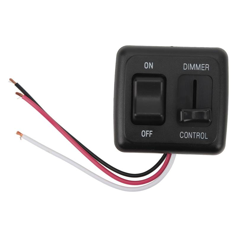 Dyocoag 12V DC Toggle Switch mit Dimmer Control LED Halogen Glühlampen -RV -RV -Auto -LKW -Streifen -Szene von Dyocoag