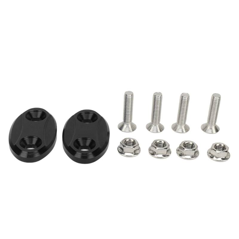 Dyocoag 2PCS Motorrad Rückfahrspiegel -Basis -Abdeckung Aluminiumlegierungsspiegel Lochabdeckung S1000RR 2009-2019 (Schwarz) von Dyocoag