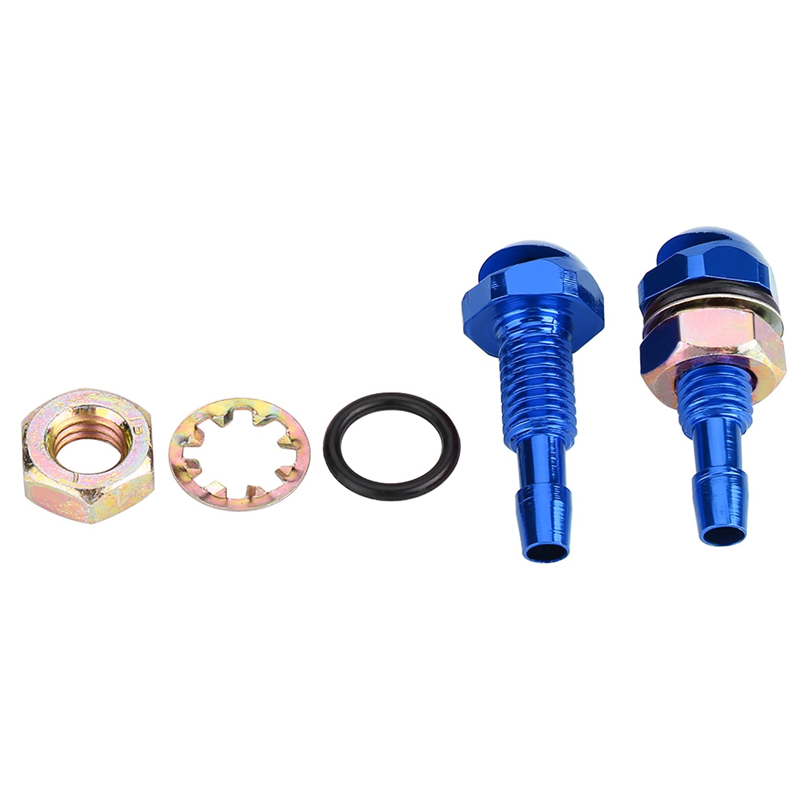 Dyocoag 2PCS Universal Aluminiumlegierung Auto Windschutzscheibe Sprühscheiben -Düsen -Düsen -Kit für eine bessere Sichtbarkeit und einfache Installation (Blau) von Dyocoag
