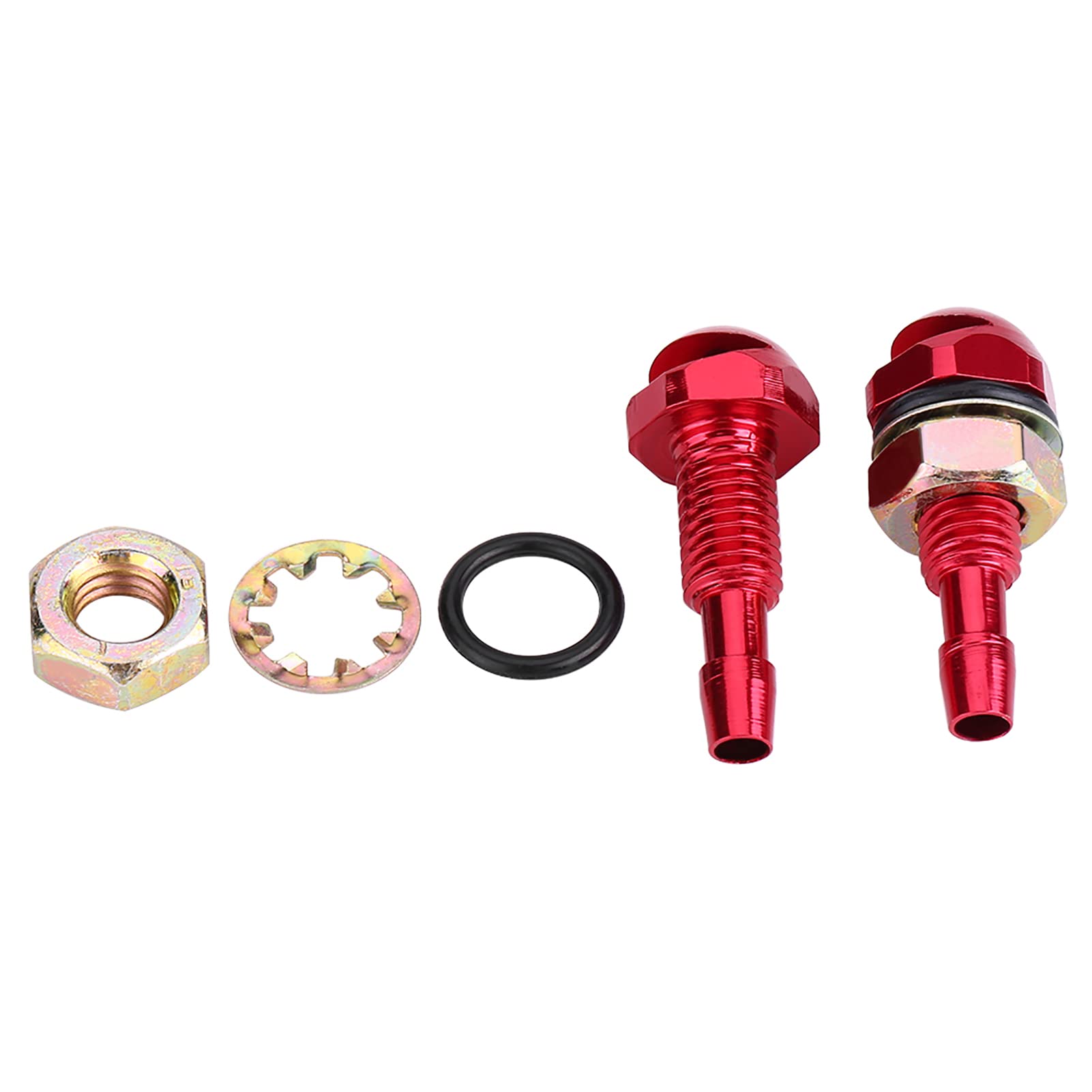 Dyocoag 2PCS Universal Aluminiumlegierung Auto Windschutzscheibe Sprühscheiben -Düsen -Düsen -Kit für eine bessere Sichtbarkeit und einfache Installation (Rot) von Dyocoag