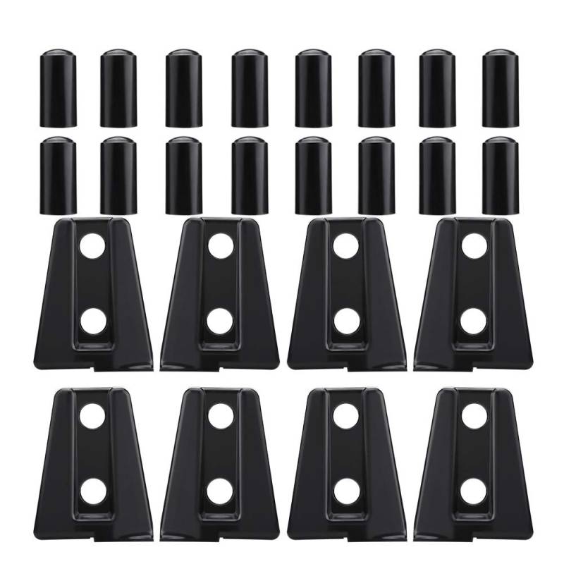 Dyocoag 8pcs Black Car Door Scharnierabdeckung für JK Unbegrenzte 4-Türer 2007-2018 von Dyocoag
