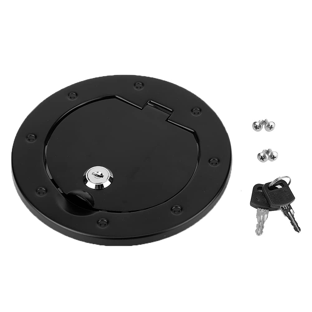 Dyocoag Aluminiumlegierung Black Fuel Tank Cap Cover Flag-Etikett für JK 2007-2017 Dyocoag Aluminiumlegierung Black Fuel Tank Cap Cover Flag-Etikett für JK 2007-2017 von Dyocoag