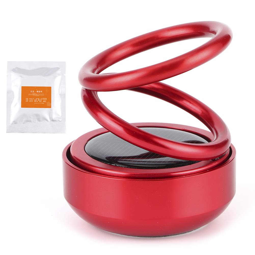 Dyocoag -Auto -Lufterfrischer Solarenergie -Drehgeruchs -Eliminator -Therapie Diffusor W Doppelring Red Aluminiumlegierung zur Autodekoration Dyocoag -Auto -Lufterfrischer Solarenergie -Drehgeruchs -Eliminator -Therapie Diffusor W Doppelring Red Aluminiumlegierung zur Autodekoration von Dyocoag