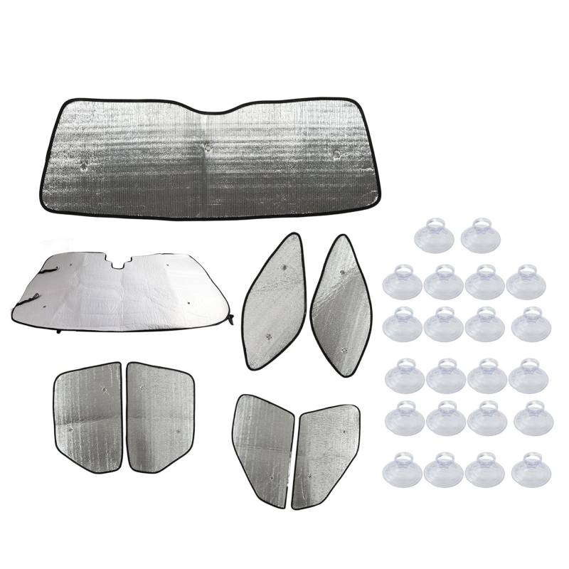 Dyocoag -Autofenster Sonnenschutz Doppelschicht Aluminiumfolie und PE -Baumwollersatz für Discovery L462 2017+ Datenschutzvorhänge von Dyocoag
