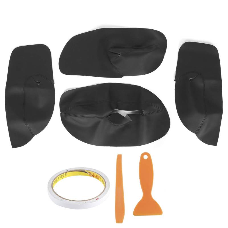 Dyocoag -Autotür Armlehnenabdeckung Lederaufkleber Aufkleber Aufkleber Dauerhafte Auto -Innenzubehör für MK4 1998-2006 von Dyocoag