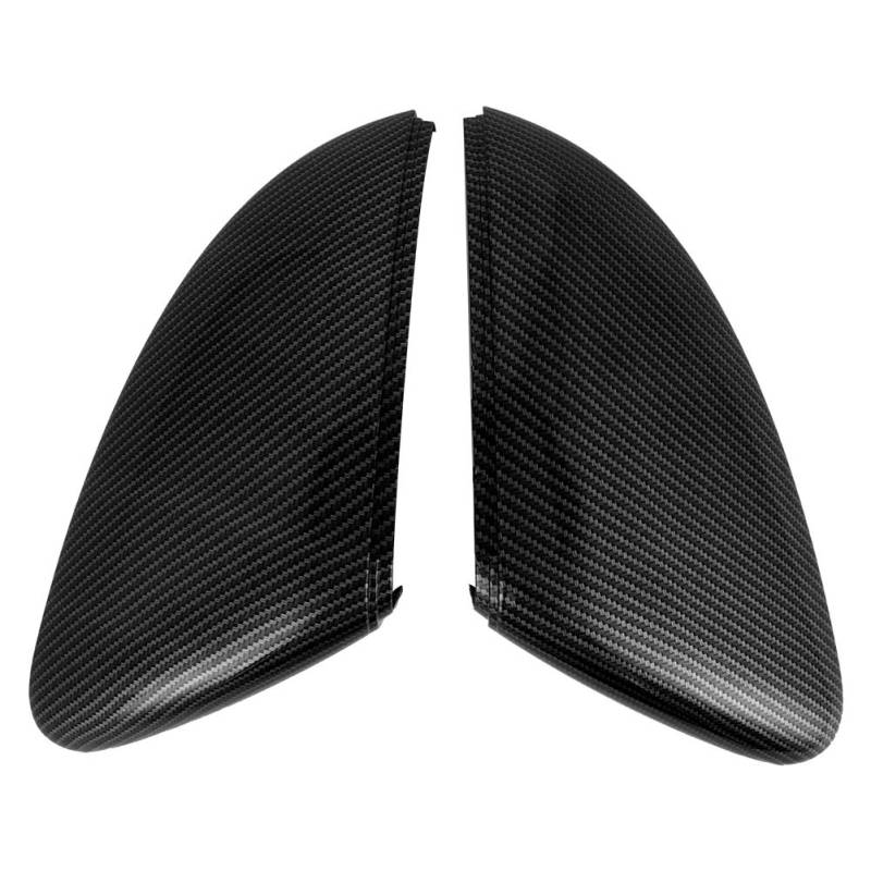 Dyocoag Carbonfaser Textur Rückspiegelabdeckungen Ersatz Verbesserung der visuellen Qualität für MK7 GTI R32 schützt mit wunderschönem Kohlenstofffinish von Dyocoag
