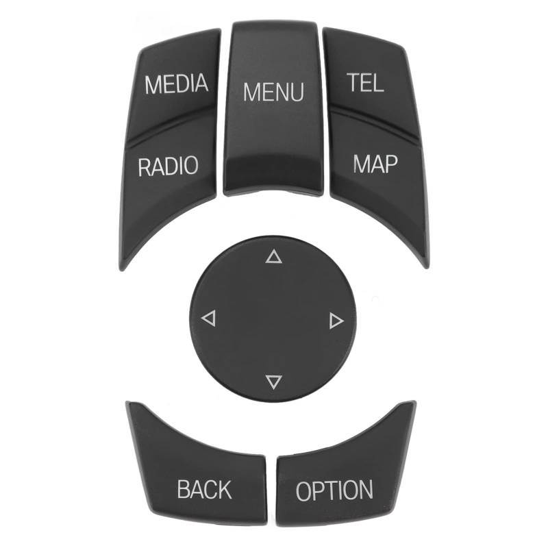 Dyocoag Central Multimedia Button Kit Multi -Media -Steuerungsschlüssel -Cover Anpassung Kratzer -Proof Easy Installation für E84 E70 E71 E72 E81 E82 E -Chassis (Matt schwarz) von Dyocoag