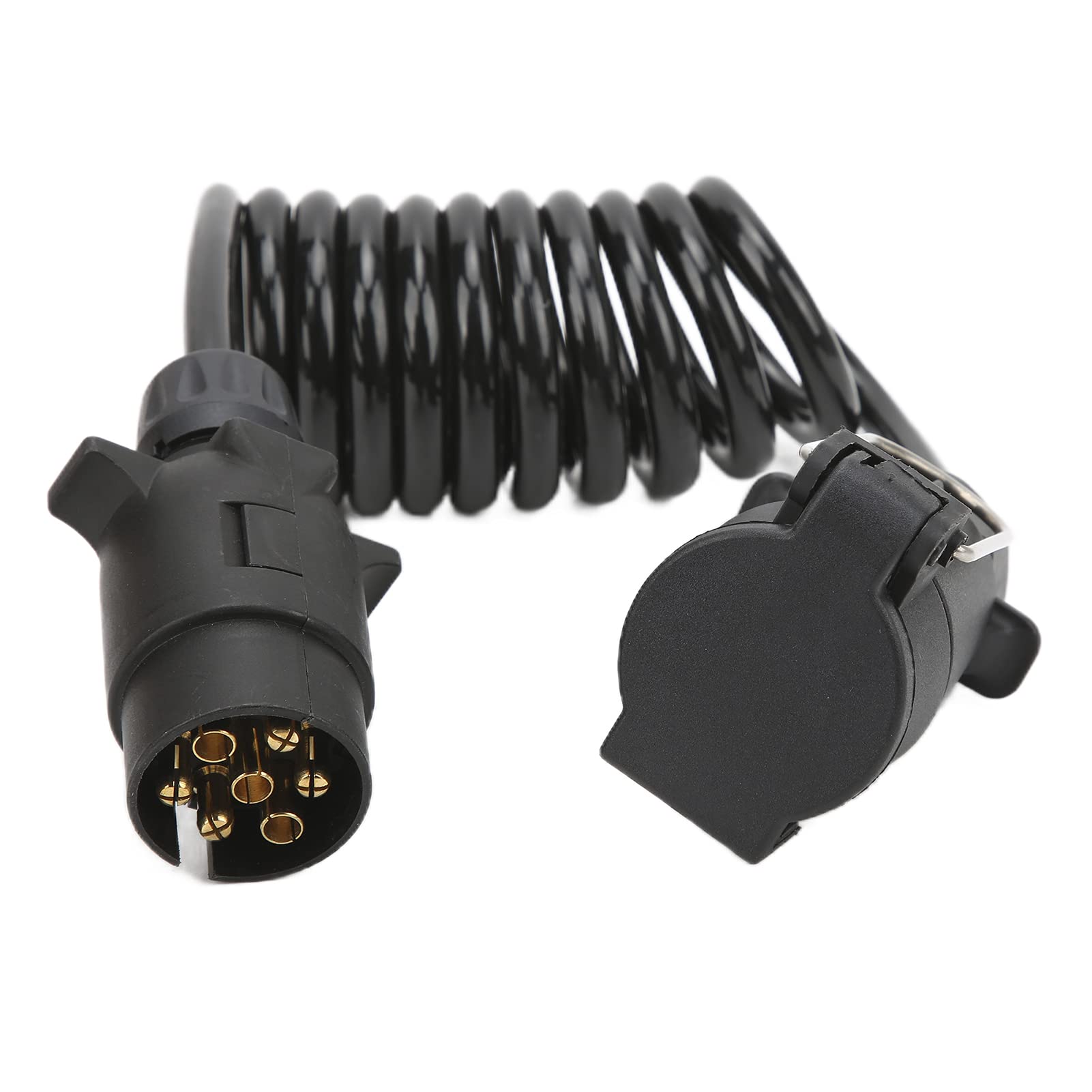 Dyocoag European Standard 7 -Pin -Anhänger -Stecker -Stecker Verlängerungskabelanschluss Netzteil 2 Meter schwarz für Auto Nutzfahrzeug Dyocoag European Standard 7 -Pin -Anhänger -Stecker -Stecker Verlängerungskabelanschluss Netzteil 2 Meter schwarz für Auto Nutzfahrzeug von Dyocoag