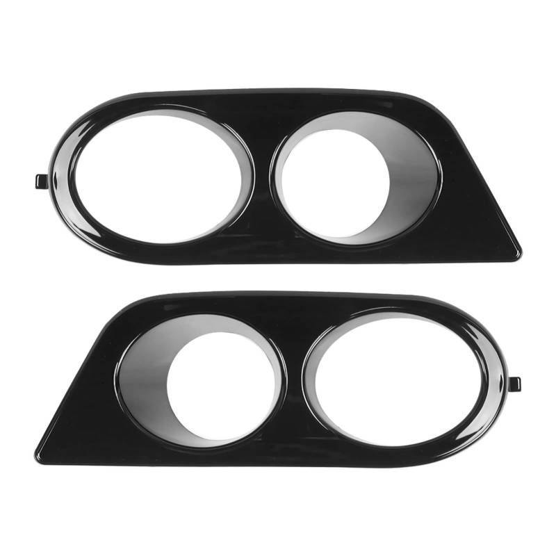 Dyocoag Front Stoßfänger Foglight Deckung Dual Löcher Autozubehör E46 M3 2001-2006 2PCS SONNEL SONNTRAGE ANTI-DIE VORDERLICHER MADTE Schwarz (Glänzend schwarz) von Dyocoag