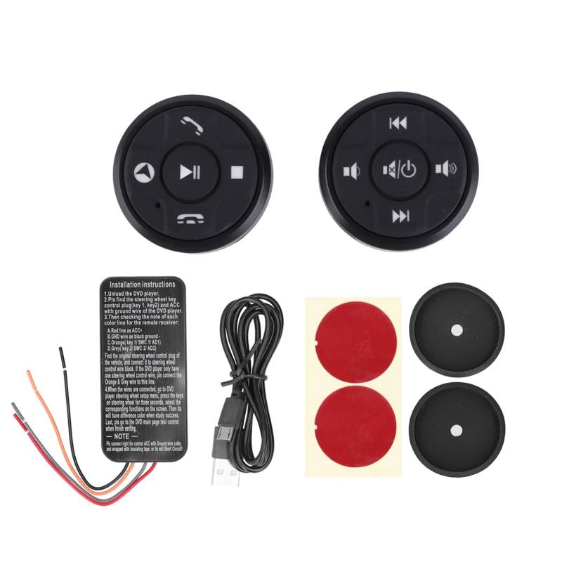 Dyocoag Lenkradmedien drahtlose Bluetooth -Fernbedienung Universal Bequemer Multi -Funktion für das Auto von Dyocoag