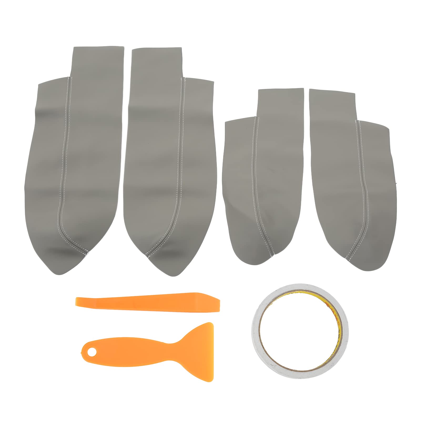 Dyocoag Mikrofaser -Leder -Tür -Panel -Armlehnen -Abdeckungsabdeckung Elegantes Dekor nicht destruktiv CRV 2007 2011 (Grau) von Dyocoag