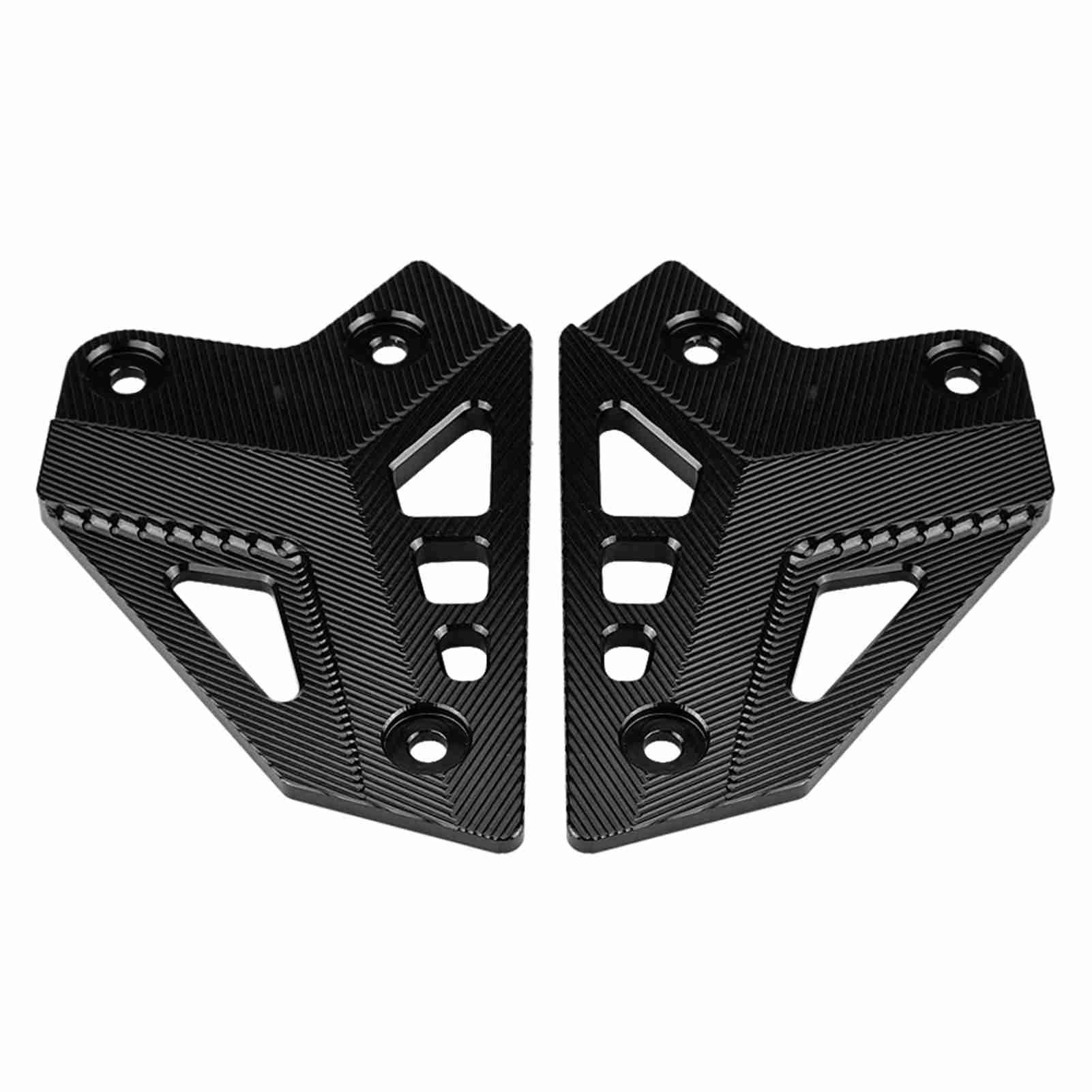 Dyocoag Motorrad-Fußrastenschutz, hochwertige Fersenschutzabdeckung aus Aluminiumlegierung, Z900 2017, herausragender Blickfang (Schwarz) von Dyocoag