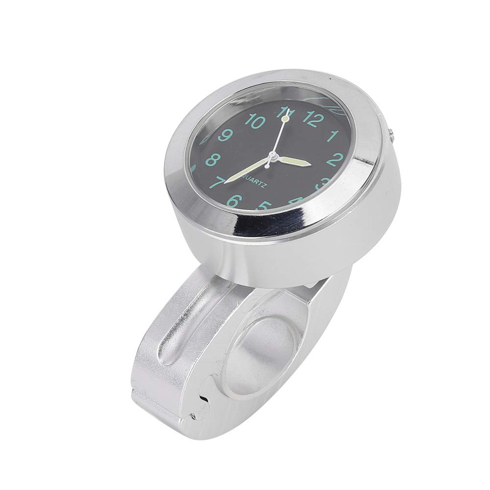 Dyocoag Motorrad -Lenker -Dial -Uhr -Uhr -Uhr -Schock -Proof -Aluminium -Legierung für einfache Installation Silber Dyocoag Motorrad -Lenker -Dial -Uhr -Uhr -Uhr -Schock -Proof -Aluminium -Legierung für einfache Installation Silber von Dyocoag