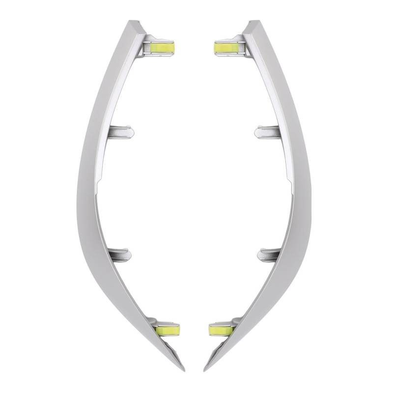 Dyocoag -Paar von Armaturenbrett -AC -Luftablüftungswandel Links rechts 55436 02330 Dashboard Air Outlet Trim Strip für 2009 2013 Hochwertiger silbergrauer PC -Abs Material Easy von Dyocoag