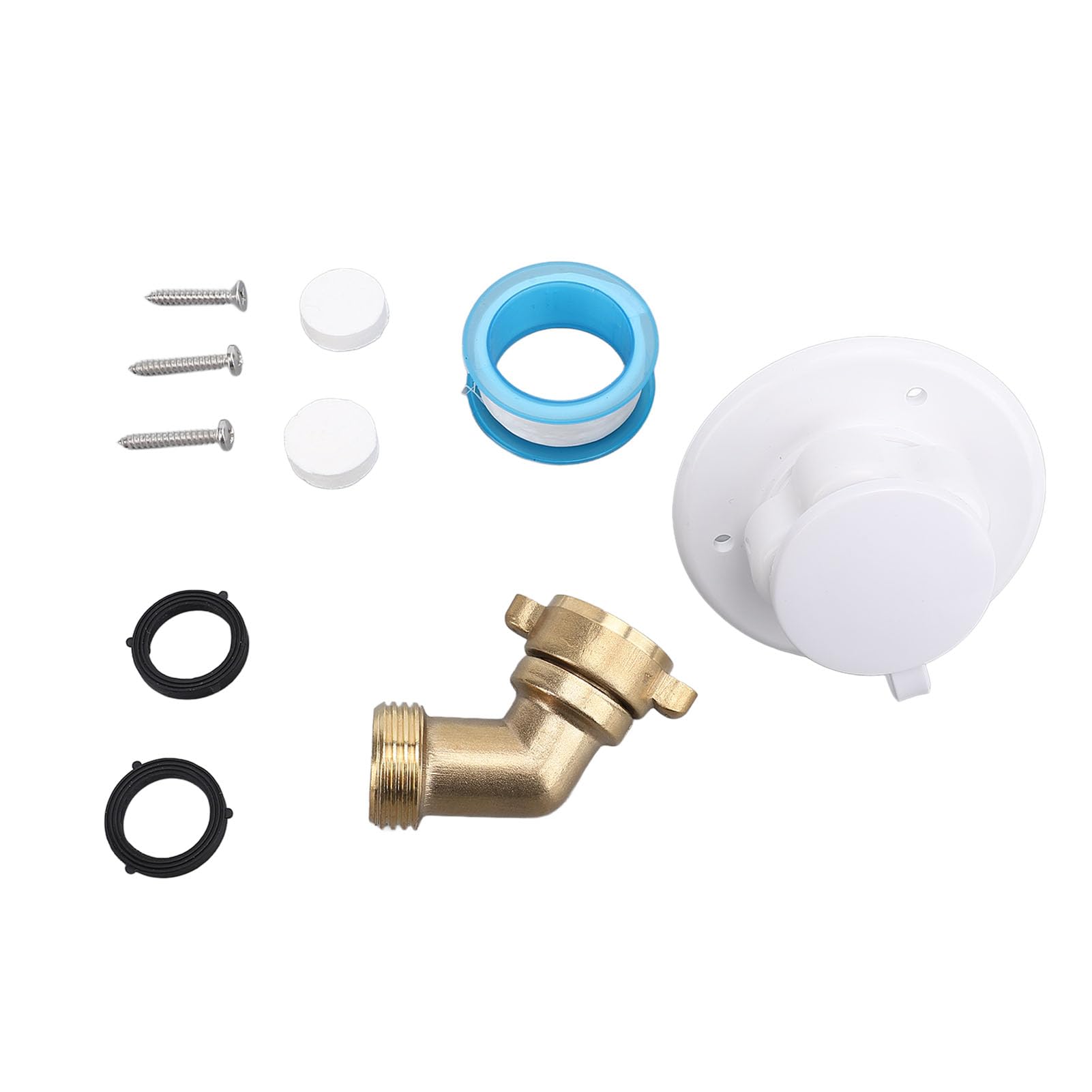Dyocoag RV Wasserfüllung Innenkit Messingschlauch Ellbogen -Scheckventil für Wohnmobile -Marine -Yachten (45 °) von Dyocoag