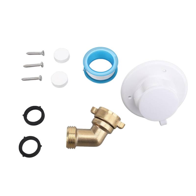 Dyocoag RV Wasserfüllung Innenkit Messingschlauch Ellbogen -Scheckventil für Wohnmobile -Marine -Yachten (45 °) von Dyocoag