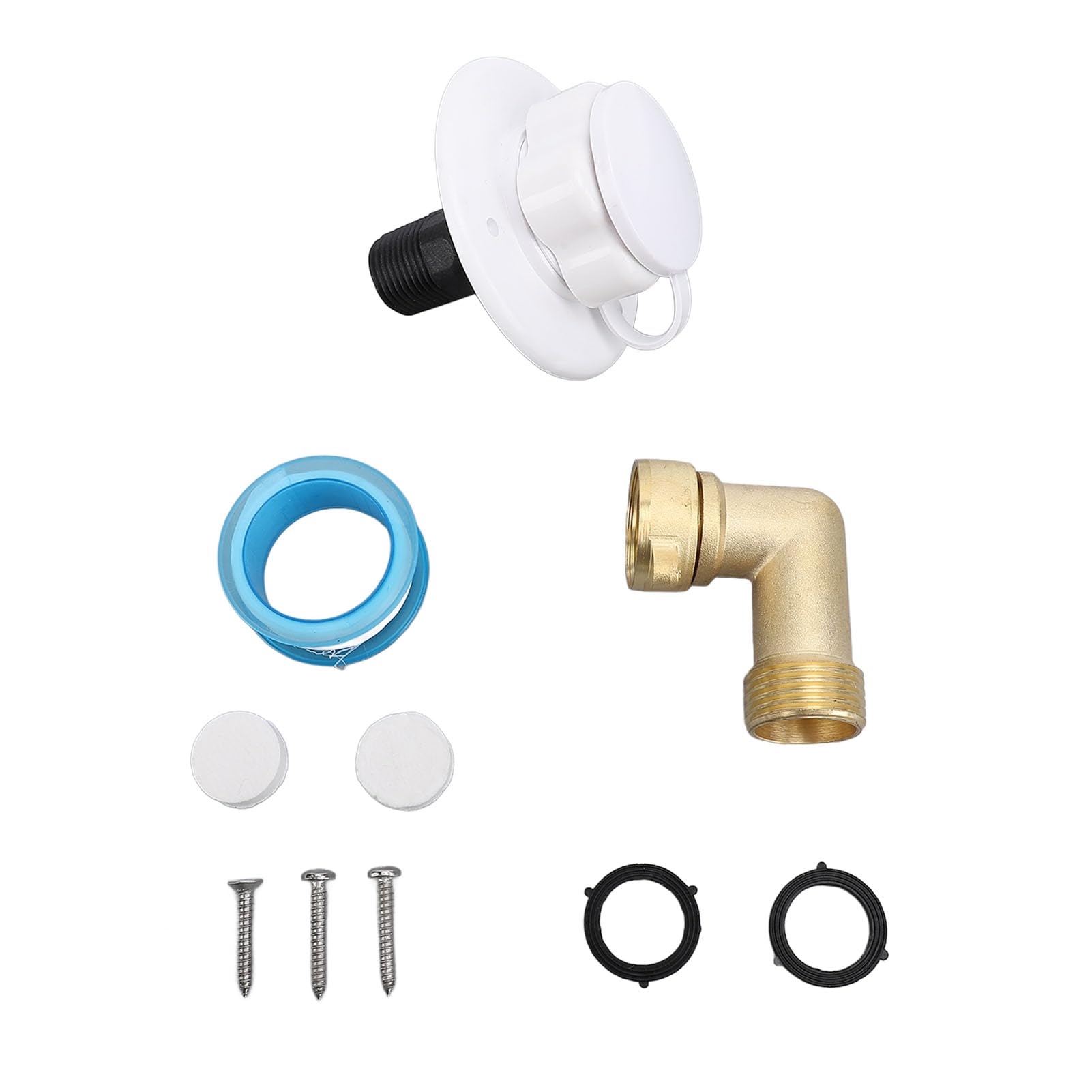 Dyocoag RV Wasserfüllung Innenkit Messingschlauch Ellbogen -Scheckventil für Wohnmobile -Marine -Yachten (90 °) von Dyocoag