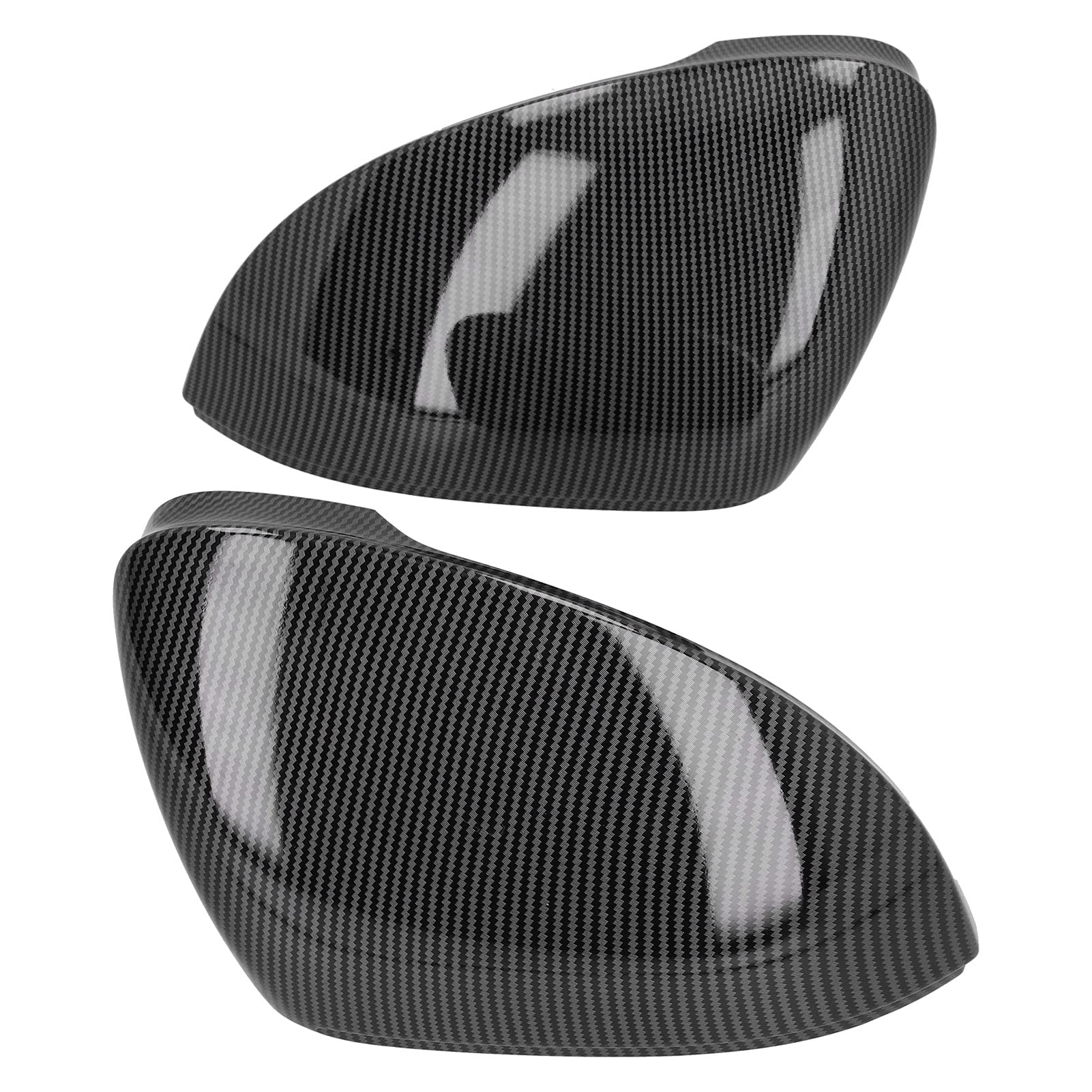 Dyocoag Side View Mirror Deckabdeckung Kohlefaser -Ersatzspiegelschale für MK8 Standard 2021 Anwendbare Szene (Mit Lane Change Assist) von Dyocoag