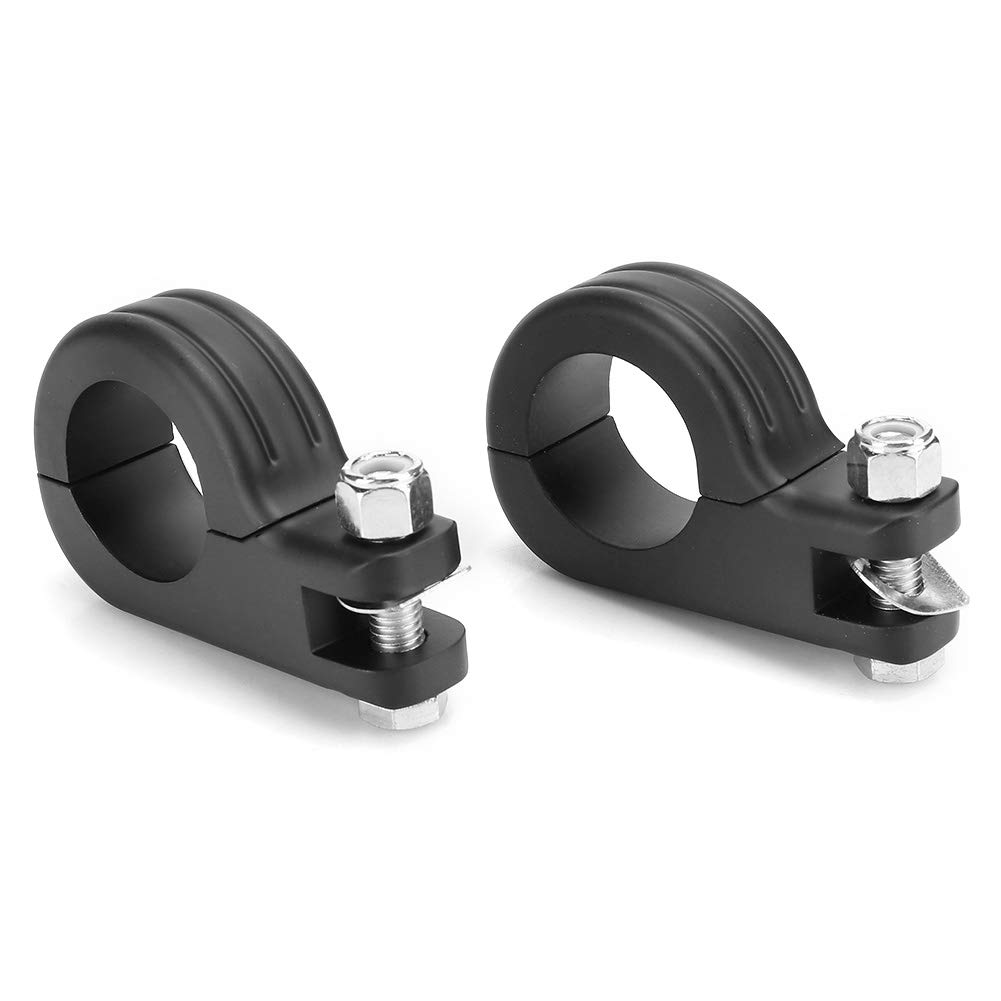 Dyocoag Universal Aluminium Footrest Clamp Motorrad -Accessoire -Anzug für BSA Norton [Motorradbegeisterte] (Schwarz) von Dyocoag