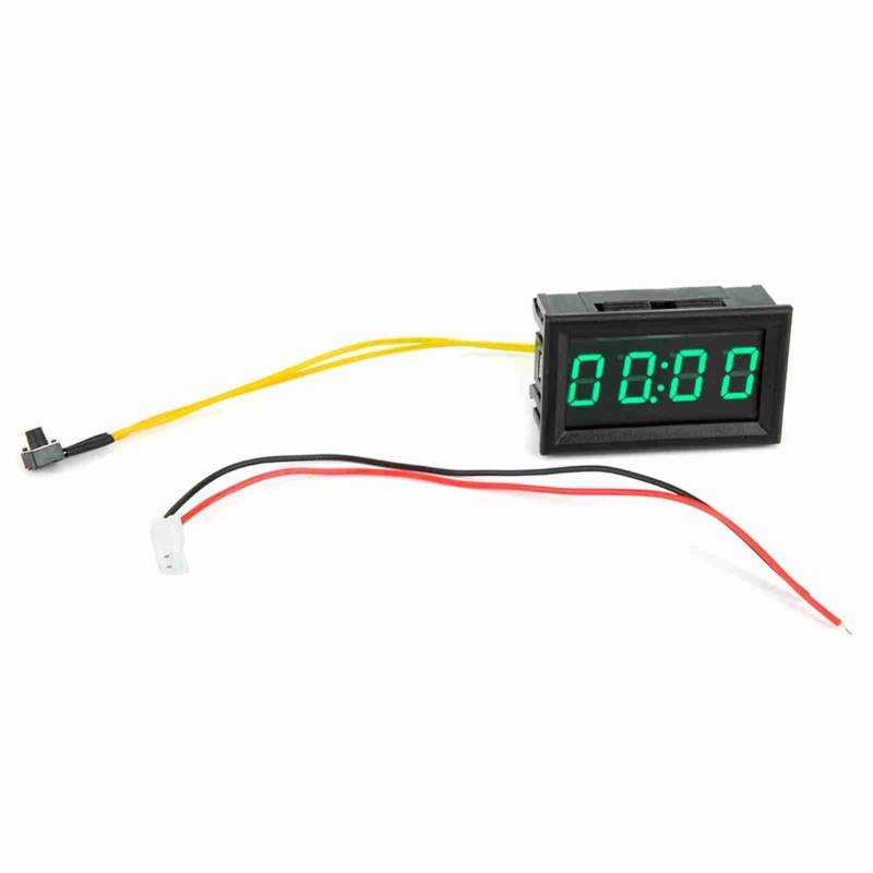 Dyocoag YB27T LED Elektronische digitale leuchtende Auto Uhr Accessoire Dekoration (Grün) von Dyocoag