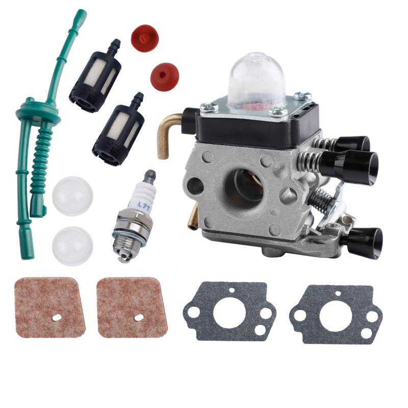Vergasersatz für STIHL C1Q-S97 FS38 FS55R FS55 FS45 FS46 KM55R HL45 HS45 FS45L FS45C FS46C FS55C FS55RC FC55 Kompletter Satz Vergaserzubehör im Lieferumfang enthalten(13er-Set) von E-RFSEY