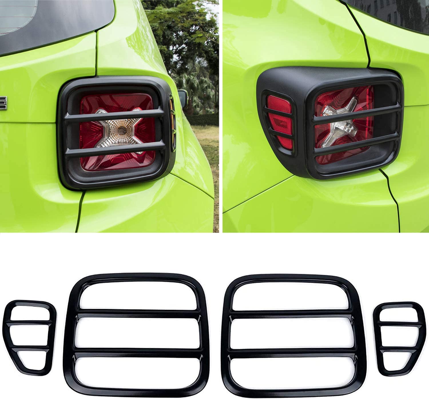 Rücklichtabdeckung Trim Rücklicht Schutzabdeckung für Jeep Renegade 2015 2016 2017 2018 2019 2020 von E-cowlboy