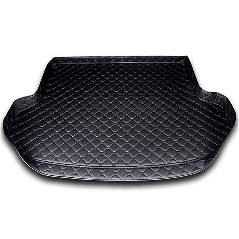 Auto Leder Kofferraummatten für Hyundai i30 i30 2012-2017 Wagon Hatchback, Antirutschmatten Kofferraumschutz Teppiche, Kofferraumwanne Matten Autozubehör Mit Hoher Seiten, B/Black von EABEAHZZ