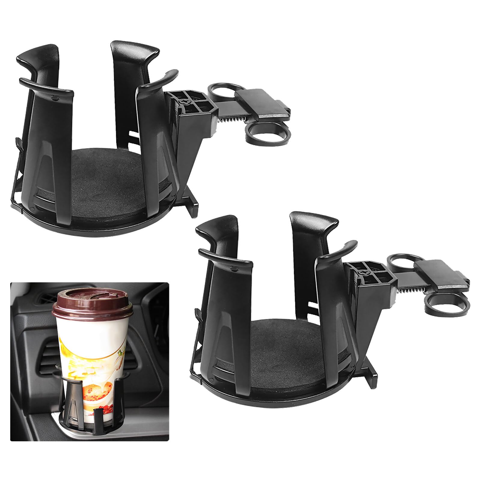 EACHPT Auto Getränkehalter,2 Stück Auto Becherhalter Universeller Dosenhalter Auto,Verstellbarere Auto Lüftungshalterung,Universeller Getränkehalter für Auto Aschenbecher,Kaffeebecher und Getränkedose EACHPT Auto Getränkehalter,2 Stück Auto Becherhalter Universeller Dosenhalter Auto,Verstellbarere Auto Lüftungshalterung,Universeller Getränkehalter für Auto Aschenbecher,Kaffeebecher und Getränkedose von EACHPT