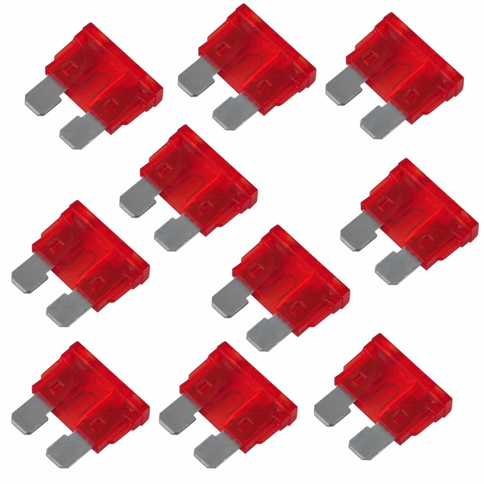 10 Stück 10A Rot Standard ATO/ATC Kfz Sicherung 10 Stück 10A Rot Standard ATO/ATC Kfz Sicherung von EAGLESTIME