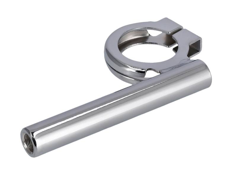 Blinkleuchtenträger vorn, mit Innengewinde M10, Chrom, Ø15mm - für Simson S50, S51, S70 von EAO
