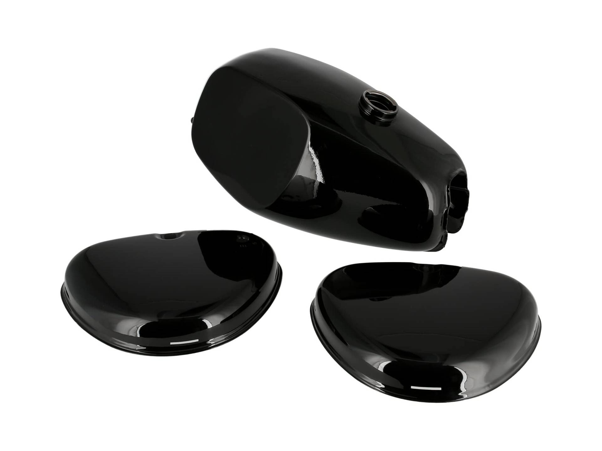 Set: Büffeltank + Seitendeckel, Schwarz RAL 9005 - für Simson S50 Set: Büffeltank + Seitendeckel, Schwarz RAL 9005 - für Simson S50 von EAO