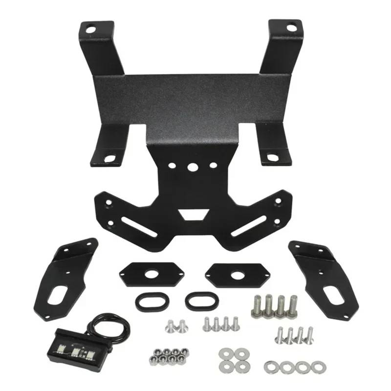 EASDTG Moto Rahmen Halter Für CB125R Für CB150R Für CB300R 2018 2019 2020 2021 Kennzeichenhalter Halterung Kit Kotflügel Beseitigen Mit Licht von EASDTG