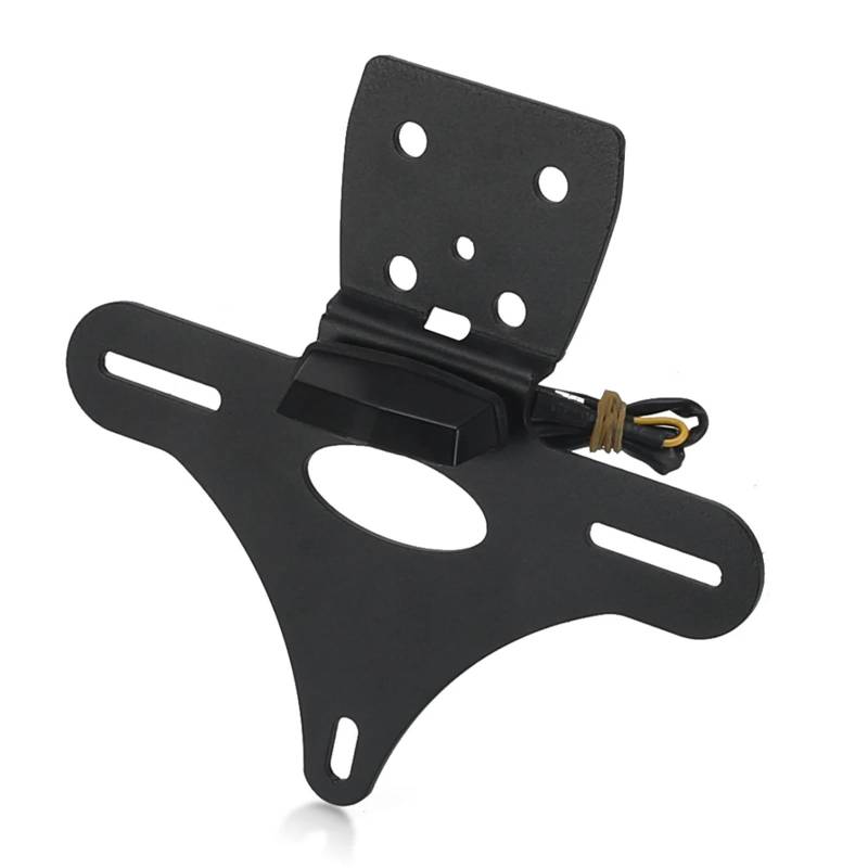 EASDTG Moto Rahmen Halter Für Ninja Für ZX-4R Für ZX-4RR 2023 2024 Für ZX-25R 2020-2021-2022-2023-2024 Motorrad-Kennzeichenhalter Heckrahmenhalterung Mit Licht(with Light) von EASDTG